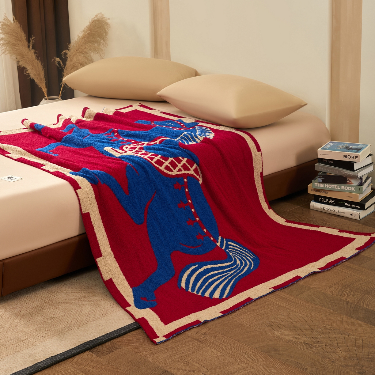 91家纺网 家纺一手货源 找家纺 航途席业 2026新款半边绒毛毯毯子 飞马序