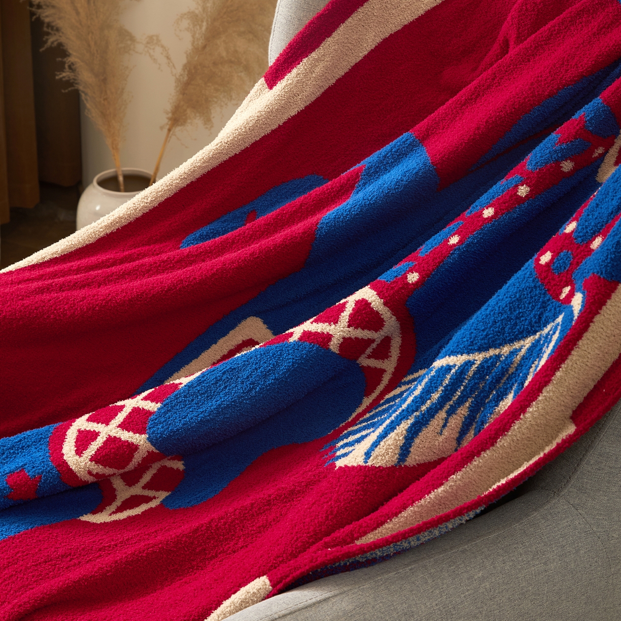 91家纺网 家纺一手货源 找家纺 航途席业 2026新款半边绒毛毯毯子 飞马序