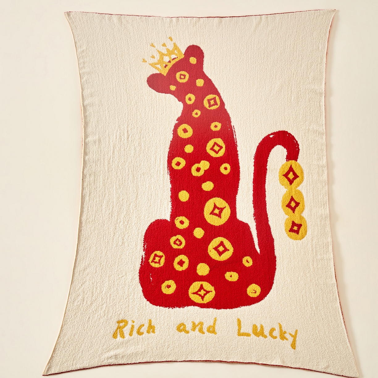 91家纺网 家纺一手货源 找家纺 航途席业 2026新款半边绒毛毯毯子 金钱豹