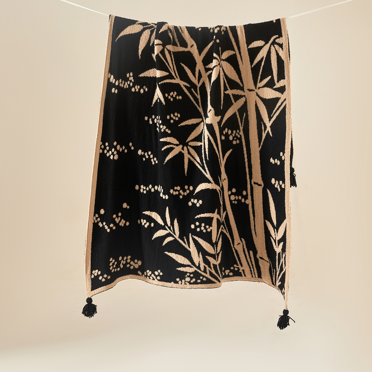 航途席业 2026新款半边绒毛毯毯子 墨竹