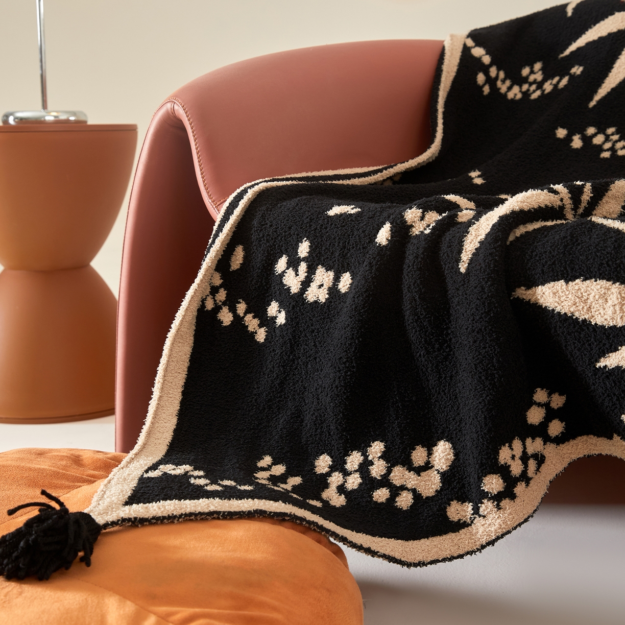 91家纺网 家纺一手货源 找家纺 航途席业 2026新款半边绒毛毯毯子 墨竹