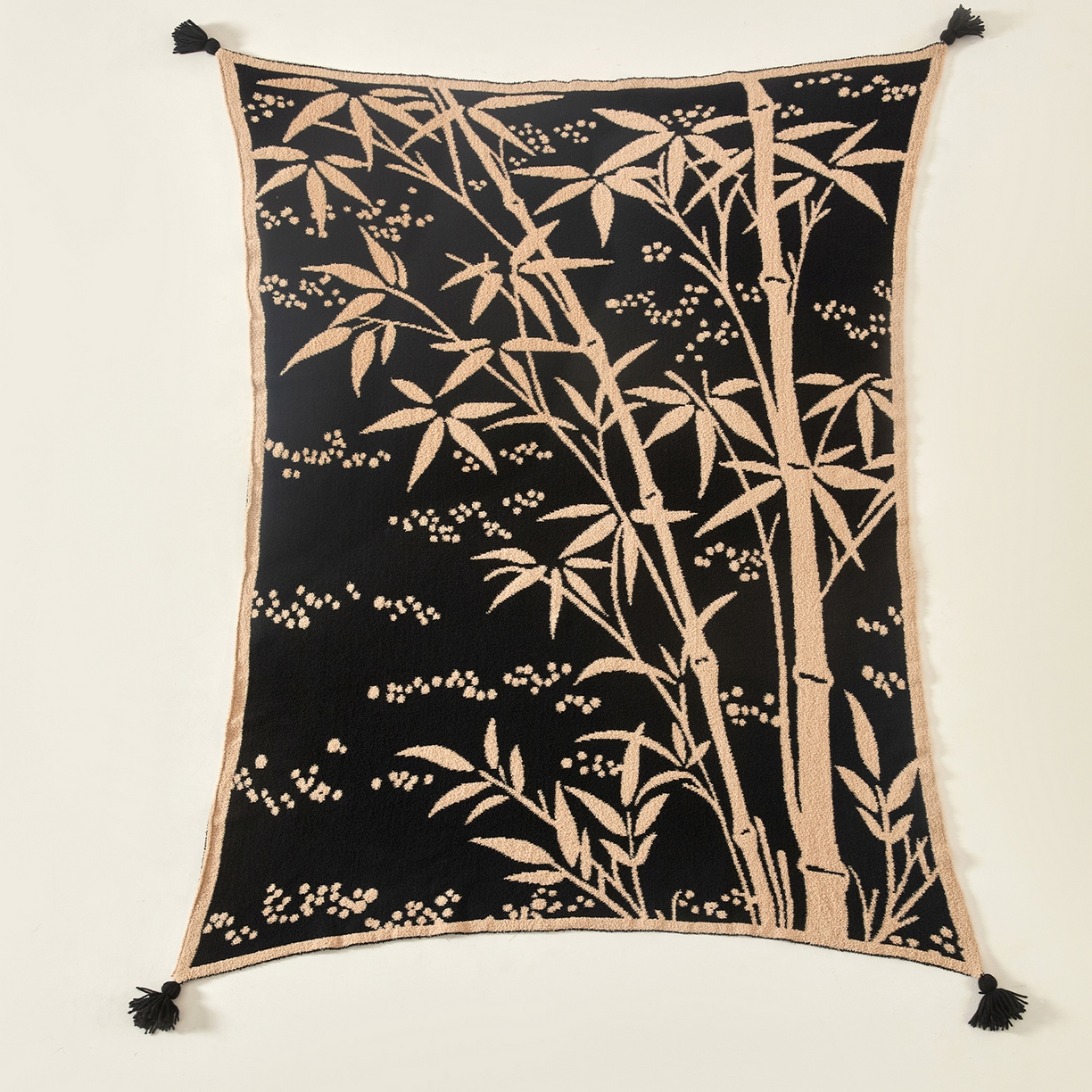 91家纺网 家纺一手货源 找家纺 航途席业 2026新款半边绒毛毯毯子 墨竹