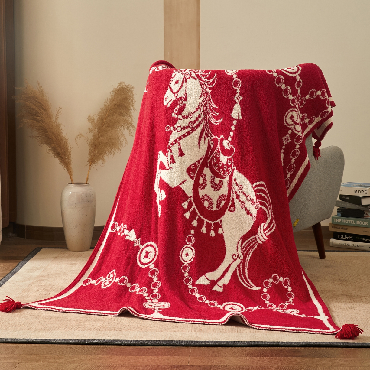 91家纺网 家纺一手货源 找家纺 航途席业 2026新款半边绒毛毯毯子 千金裘双面