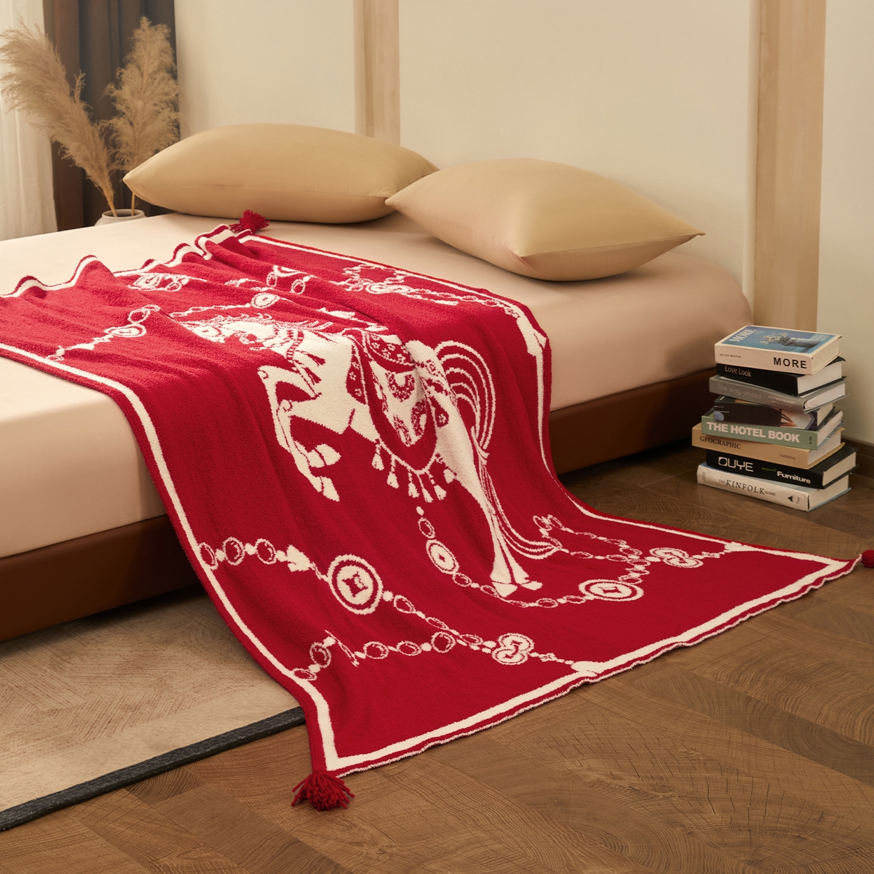 91家纺网 家纺一手货源 找家纺 航途席业 2026新款半边绒毛毯毯子 千金裘双面