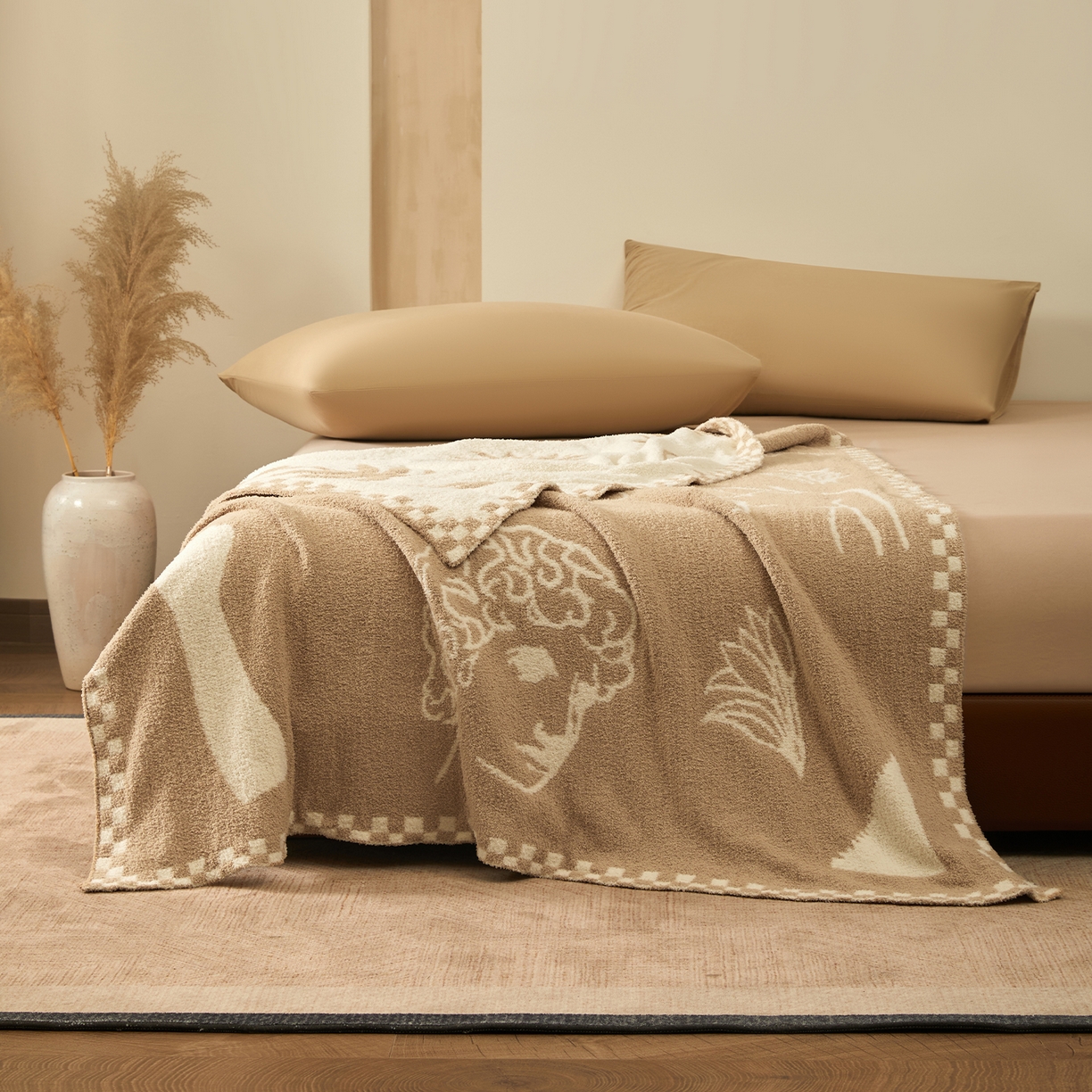 91家纺网 家纺一手货源 找家纺 航途席业 2026新款半边绒毛毯毯子 轻絮