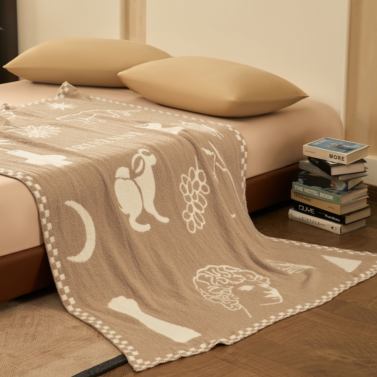 91家纺网 家纺一手货源 找家纺 航途席业 2026新款半边绒毛毯毯子 轻絮