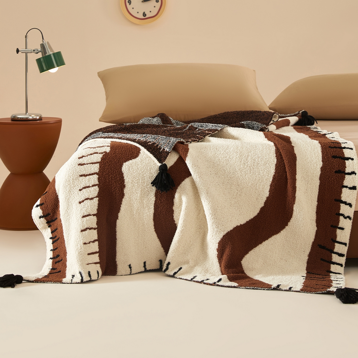 91家纺网 家纺一手货源 找家纺 航途席业 2026新款半边绒毛毯毯子 山澜