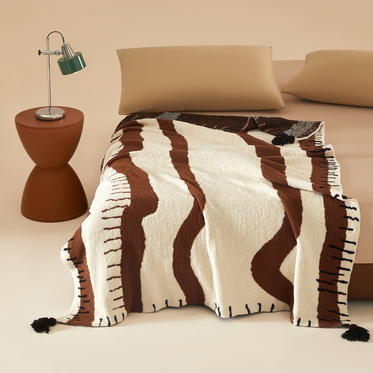 91家纺网 家纺一手货源 找家纺 航途席业 2026新款半边绒毛毯毯子 山澜