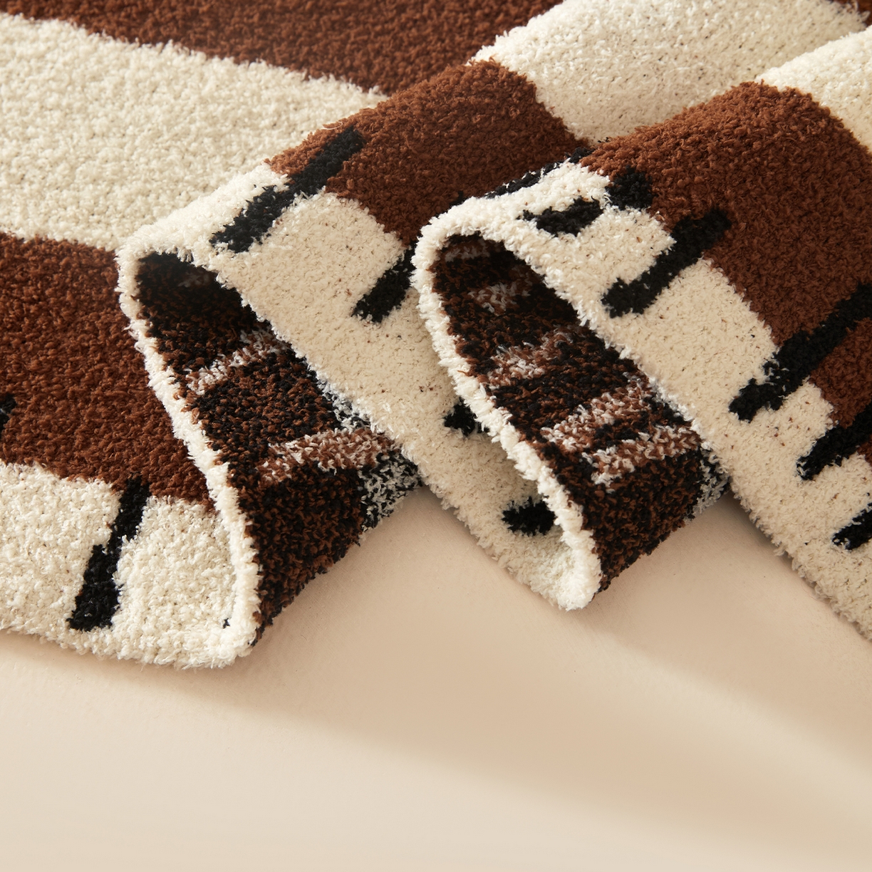 91家纺网 家纺一手货源 找家纺 航途席业 2026新款半边绒毛毯毯子 山澜