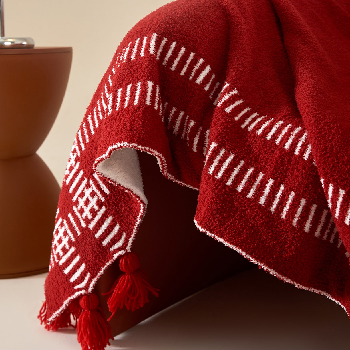 91家纺网 家纺一手货源 找家纺 航途席业 2026新款半边绒毛毯毯子 岁暖