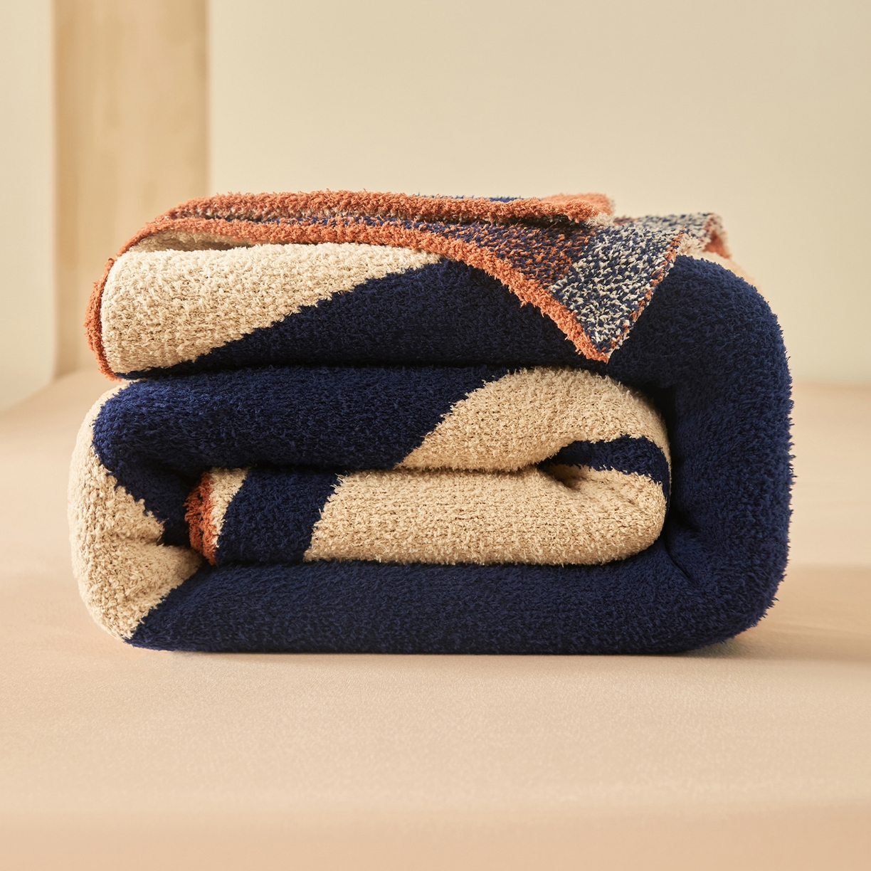 91家纺网 家纺一手货源 找家纺 航途席业 2026新款半边绒毛毯毯子 星野