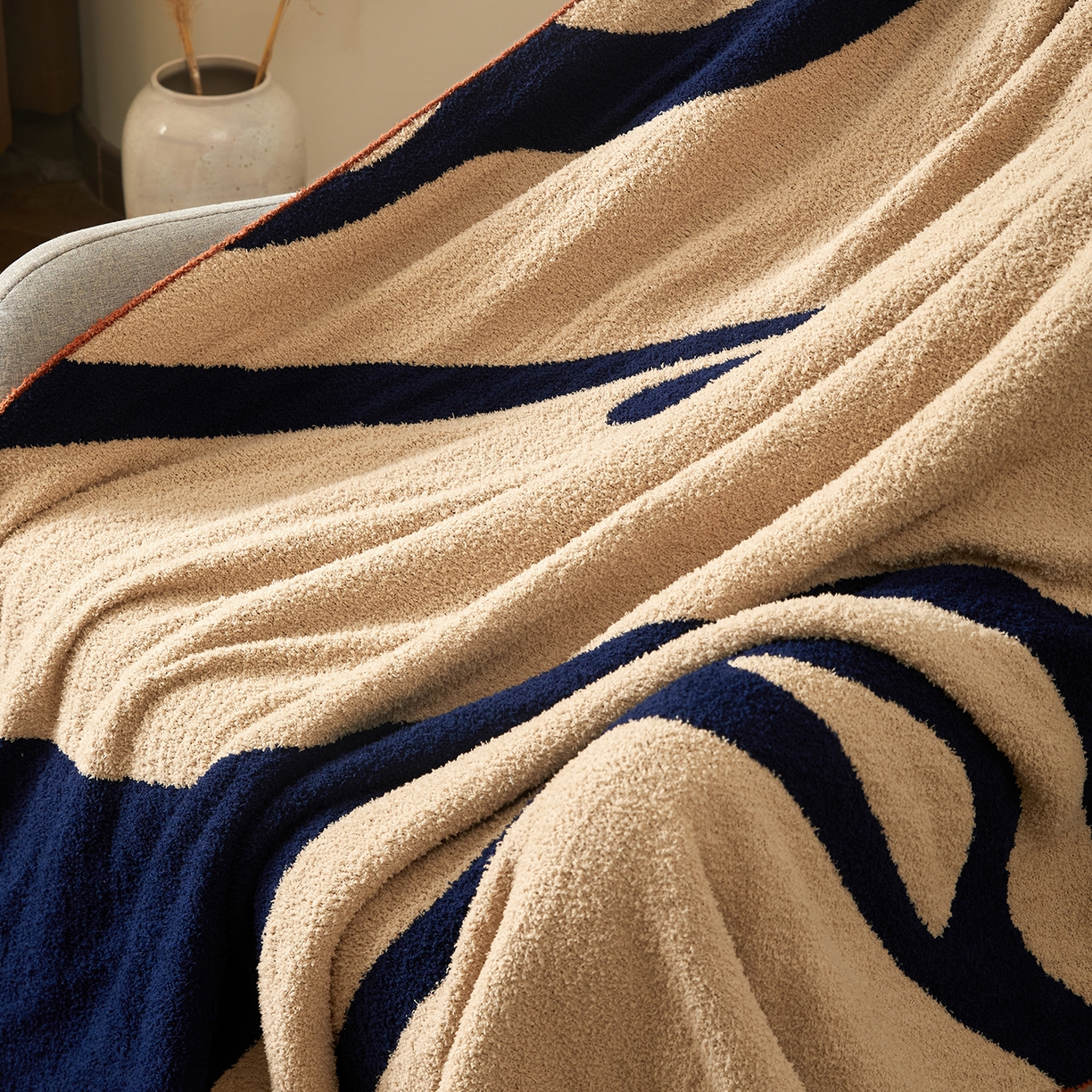 91家纺网 家纺一手货源 找家纺 航途席业 2026新款半边绒毛毯毯子 星野