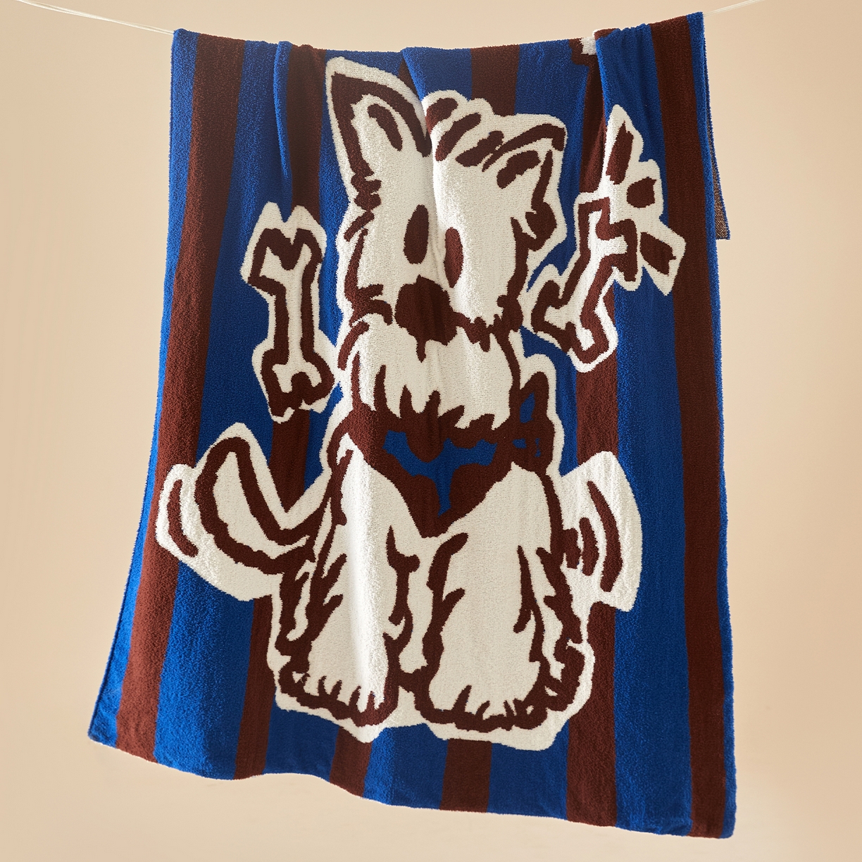 航途席业 2026新款半边绒毛毯毯子 雪纳瑞