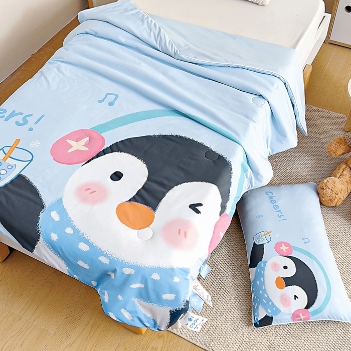 91家纺网 家纺一手货源 找家纺 （总）御棉坊2026新款A类锦氨数码印花大版蚕丝儿童夏凉被幼儿园午睡被宝宝夏季空调被薄被子