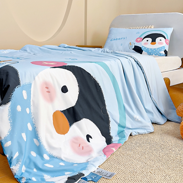 91家纺网 家纺一手货源 找家纺 （总）御棉坊2026新款A类锦氨数码印花大版蚕丝儿童夏凉被幼儿园午睡被宝宝夏季空调被薄被子