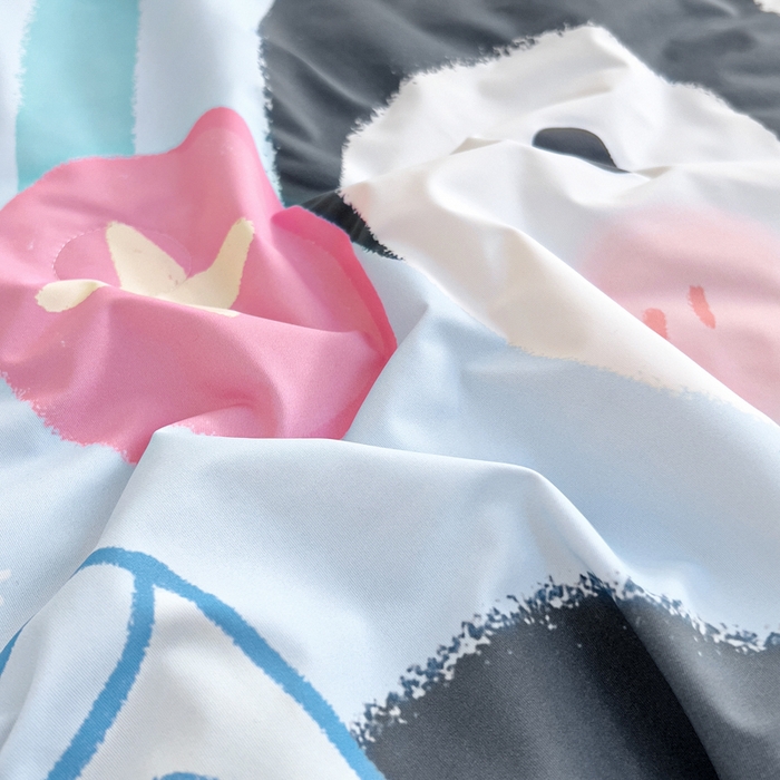 91家纺网 家纺一手货源 找家纺 御棉坊2026新款A类锦氨数码印花大版蚕丝儿童夏凉被幼儿园午睡被宝宝夏季空调被薄被子 动感企鹅