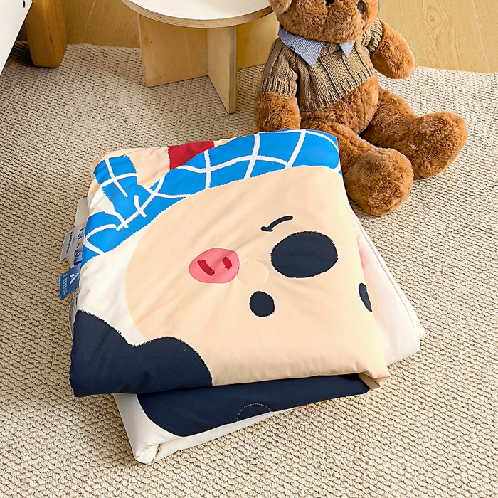 91家纺网 家纺一手货源 找家纺 御棉坊2026新款A类锦氨数码印花大版蚕丝儿童夏凉被幼儿园午睡被宝宝夏季空调被薄被子 乖乖狗