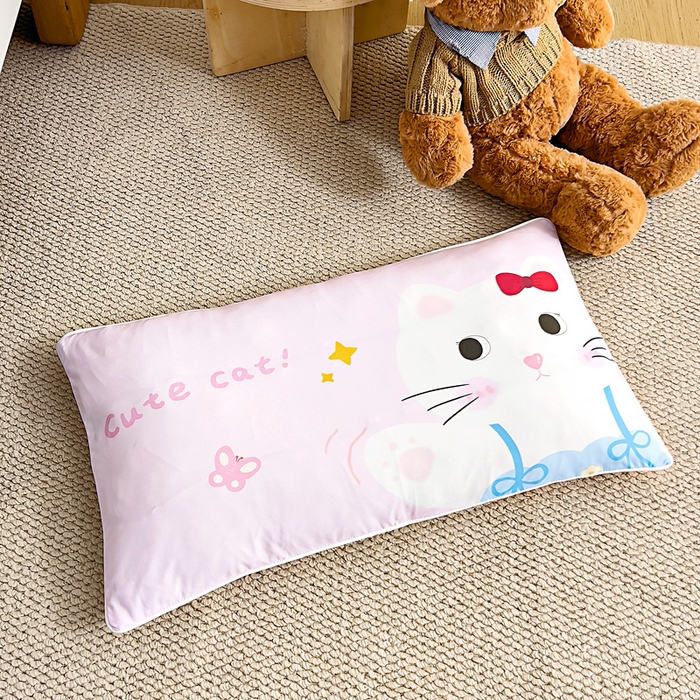 91家纺网 家纺一手货源 找家纺 御棉坊2026新款A类锦氨数码印花大版蚕丝儿童夏凉被幼儿园午睡被宝宝夏季空调被薄被子 美美猫