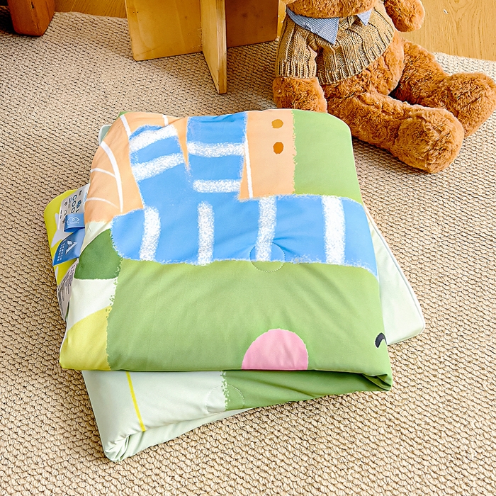 91家纺网 家纺一手货源 找家纺 御棉坊2026新款A类锦氨数码印花大版蚕丝儿童夏凉被幼儿园午睡被宝宝夏季空调被薄被子 俏皮龙