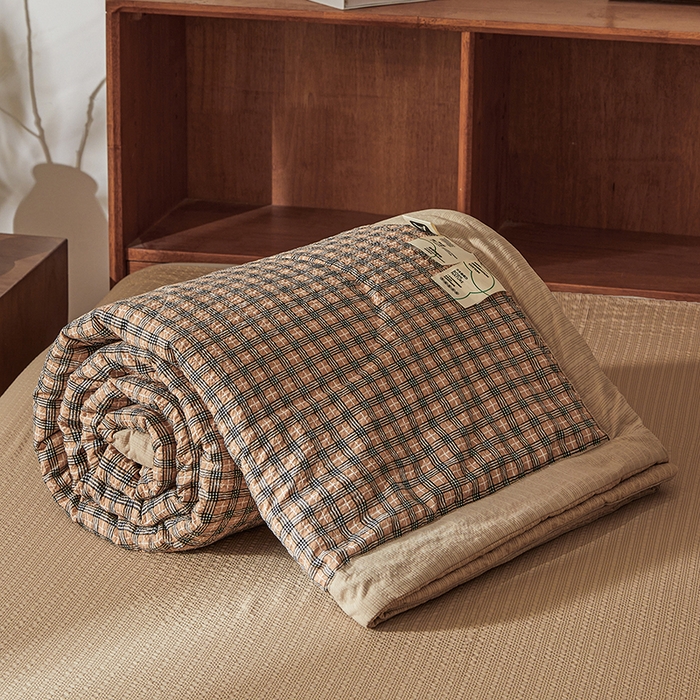 91家纺网 家纺一手货源 找家纺 （总）熙宴家纺 2026新款云感泡芙棉花夏被四件套