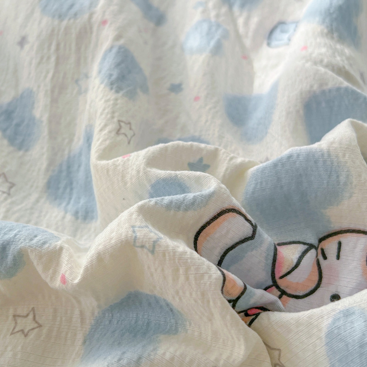 91家纺网 家纺一手货源 找家纺 （总）港岛妹妹 2026新款镂空花边夏被 夏被四件套