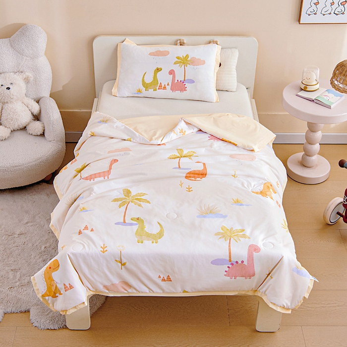 91家纺网 家纺一手货源 找家纺 （总）御棉坊2026新款A类锦氨数码印花圆网蚕丝儿童夏凉被幼儿园午睡被宝宝夏季空调被薄被子