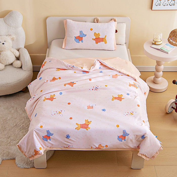 91家纺网 家纺一手货源 找家纺 （总）御棉坊2026新款A类锦氨数码印花圆网蚕丝儿童夏凉被幼儿园午睡被宝宝夏季空调被薄被子