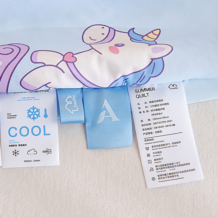 91家纺网 家纺一手货源 找家纺 （总）御棉坊2026新款A类锦氨数码印花圆网蚕丝儿童夏凉被幼儿园午睡被宝宝夏季空调被薄被子