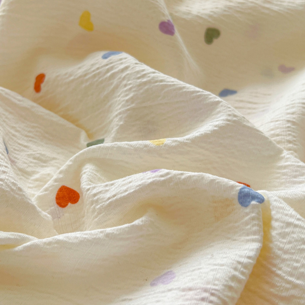 91家纺网 家纺一手货源 找家纺 港岛妹妹 2026新款镂空花边夏被 夏被四件套 奶油小爱心