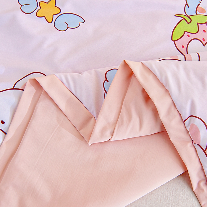 91家纺网 家纺一手货源 找家纺 御棉坊2026新款A类锦氨数码印花圆网蚕丝儿童夏凉被幼儿园午睡被宝宝夏季空调被薄被子 锦氨-草莓兔精灵