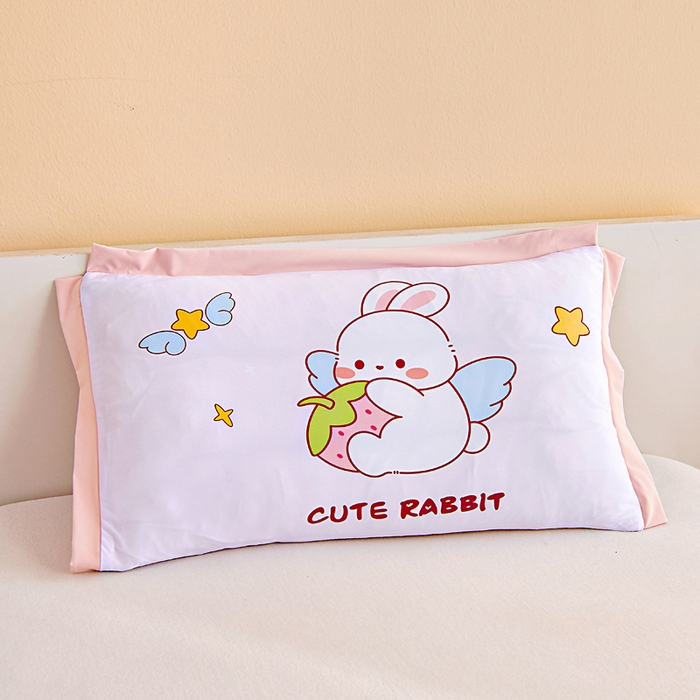 91家纺网 家纺一手货源 找家纺 御棉坊2026新款A类锦氨数码印花圆网蚕丝儿童夏凉被幼儿园午睡被宝宝夏季空调被薄被子 锦氨-草莓兔精灵