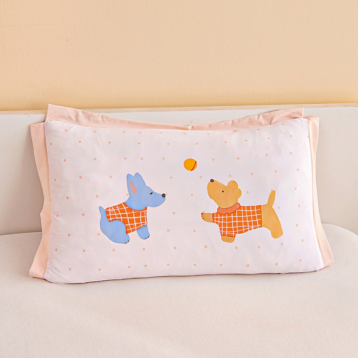 91家纺网 家纺一手货源 找家纺 御棉坊2026新款A类锦氨数码印花圆网蚕丝儿童夏凉被幼儿园午睡被宝宝夏季空调被薄被子 锦氨-狗乐园