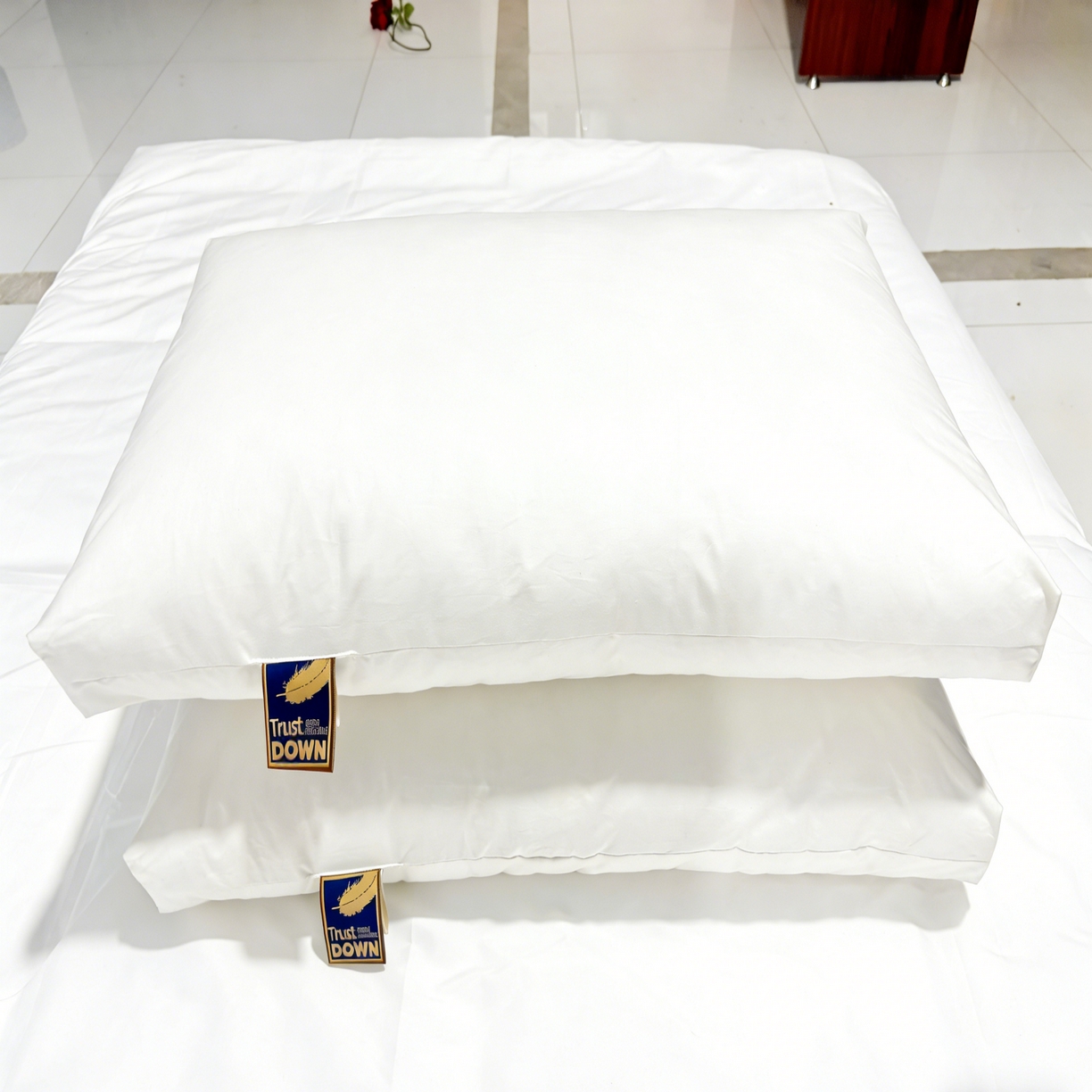 91家纺网 家纺一手货源 找家纺 （总）安力森/诚臻酒店用品 2026新款星级酒店鹅丝枕芯护颈枕头成人单人不扎头无异味高回弹家用助眠枕