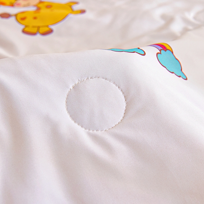91家纺网 家纺一手货源 找家纺 御棉坊2026新款A类锦氨数码印花圆网蚕丝儿童夏凉被幼儿园午睡被宝宝夏季空调被薄被子 锦氨-小鹿宝宝