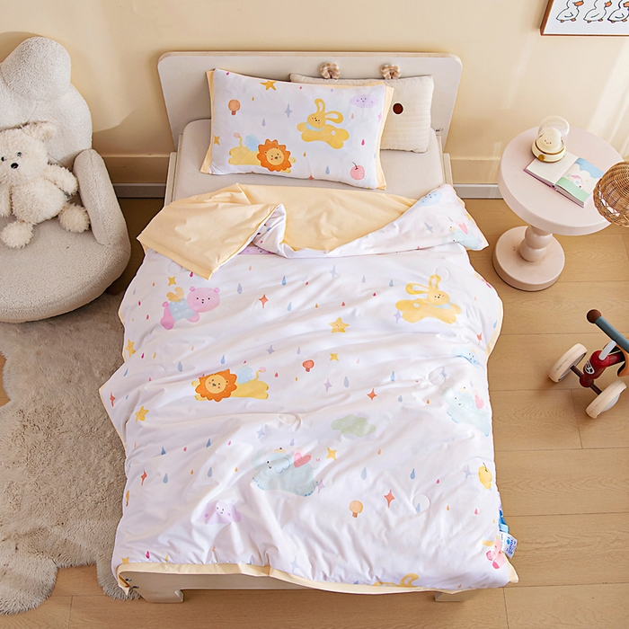 91家纺网 家纺一手货源 找家纺 御棉坊2026新款A类锦氨数码印花圆网蚕丝儿童夏凉被幼儿园午睡被宝宝夏季空调被薄被子 锦氨-星星梦