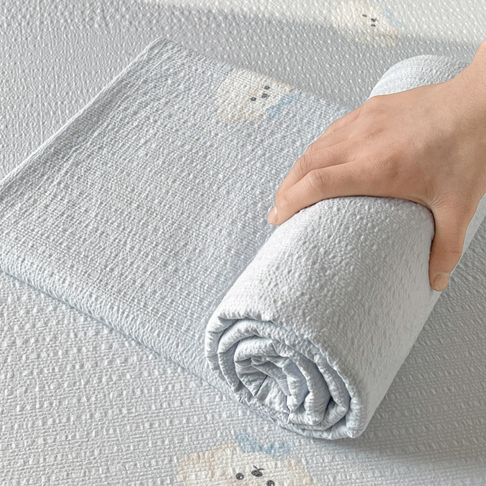 91家纺网 家纺一手货源 找家纺 （总）几禾 2026新款高克重泡芙纱~印花款床单单件（单床单）-110g