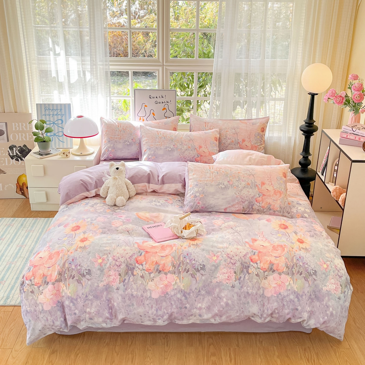 91家纺网 家纺一手货源 找家纺 （总）如约 2026新款13070数码印花四件套