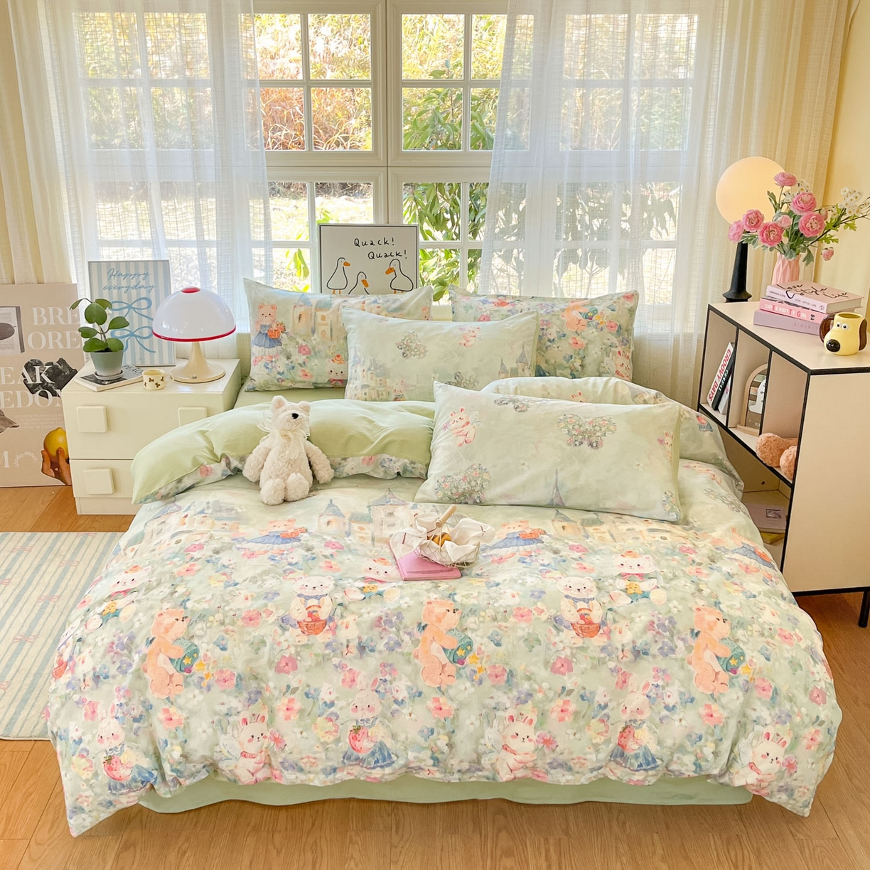 91家纺网 家纺一手货源 找家纺 （总）如约 2026新款13070数码印花四件套