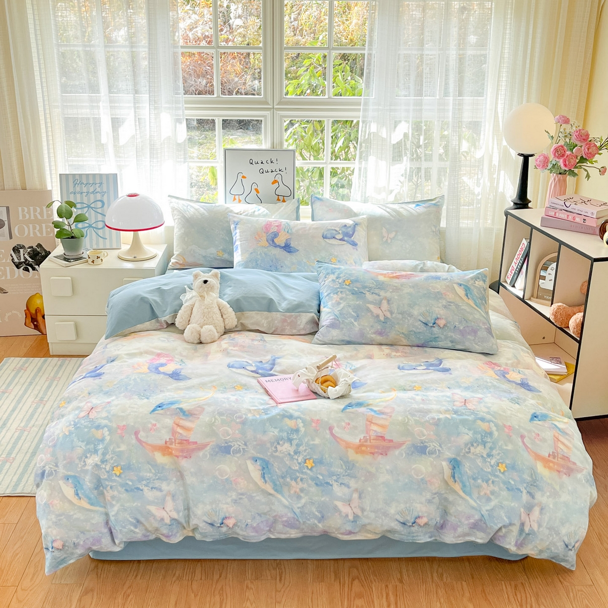 91家纺网 家纺一手货源 找家纺 （总）如约 2026新款13070数码印花四件套