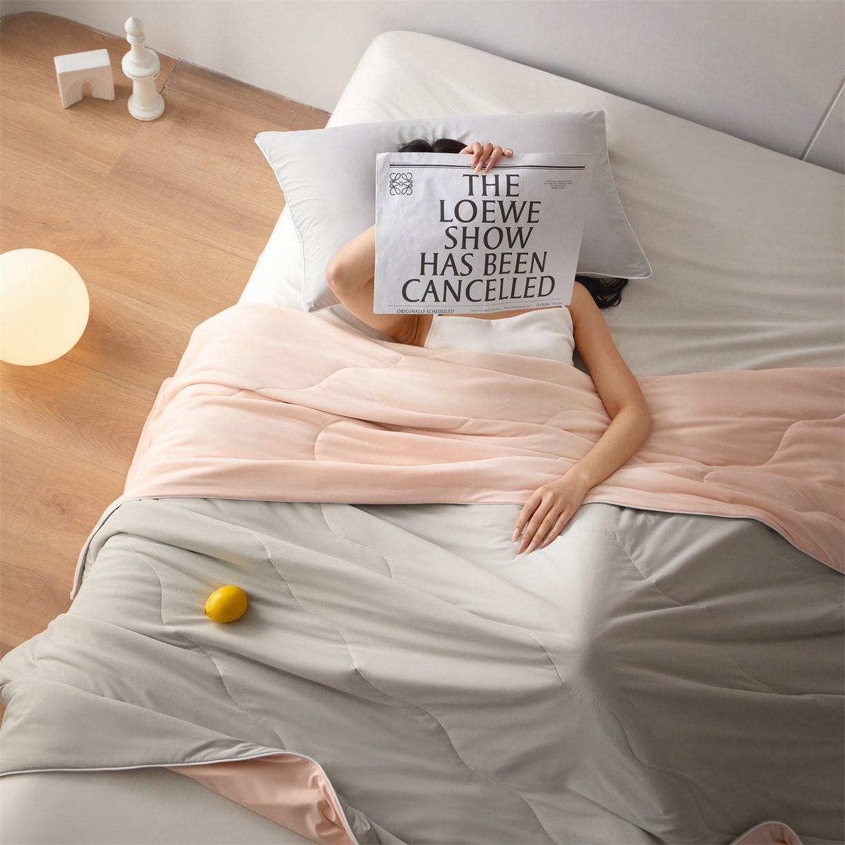 91家纺网 家纺一手货源 找家纺 2026头等舱 新款锦氨（165克）Pro5.0版凉感A类21莱赛尔大豆夏被配包装 灰玉