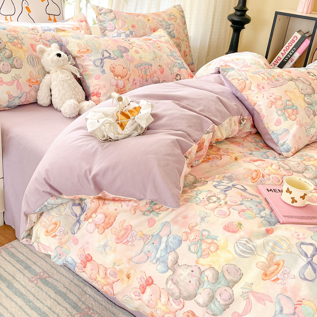 91家纺网 家纺一手货源 找家纺 （总）如约 2026新款13070数码印花四件套