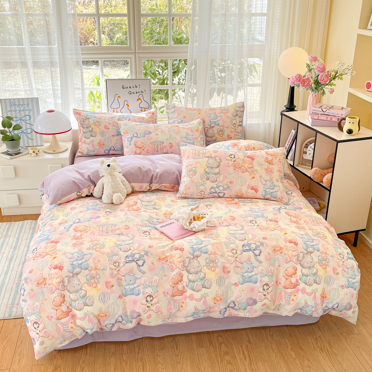 91家纺网 家纺一手货源 找家纺 （总）如约 2026新款13070数码印花四件套