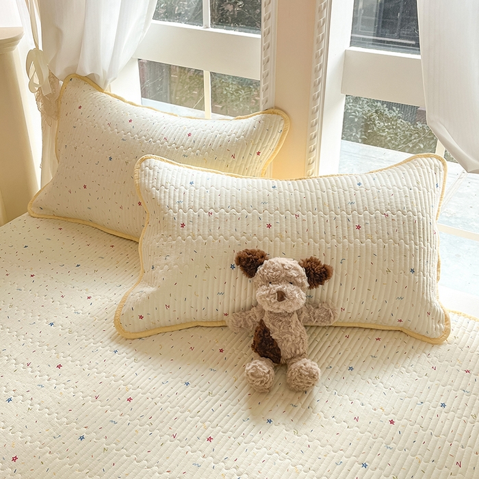 91家纺网 家纺一手货源 找家纺 几禾 2026新款云感双层纱7A抗菌夏被四件套系列-栀夏系列 栀夏-织梦