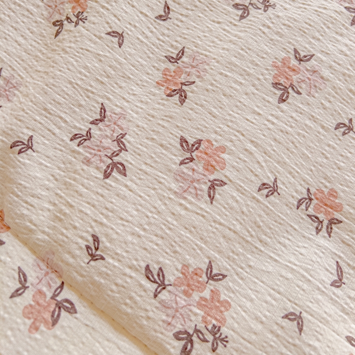 91家纺网 家纺一手货源 找家纺 几禾 2026新款云感双层纱7A抗菌夏被四件套系列-栀夏系列 栀夏-苏槿