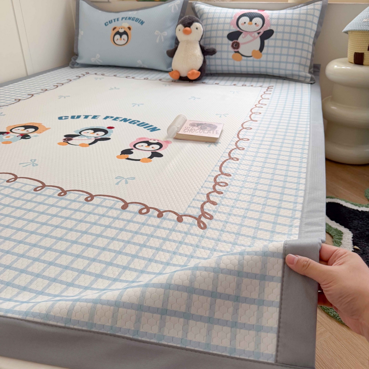 91家纺网 家纺一手货源 找家纺 （总）Sweet dreams甜梦 2026新款数码印花大板凉感豆豆席