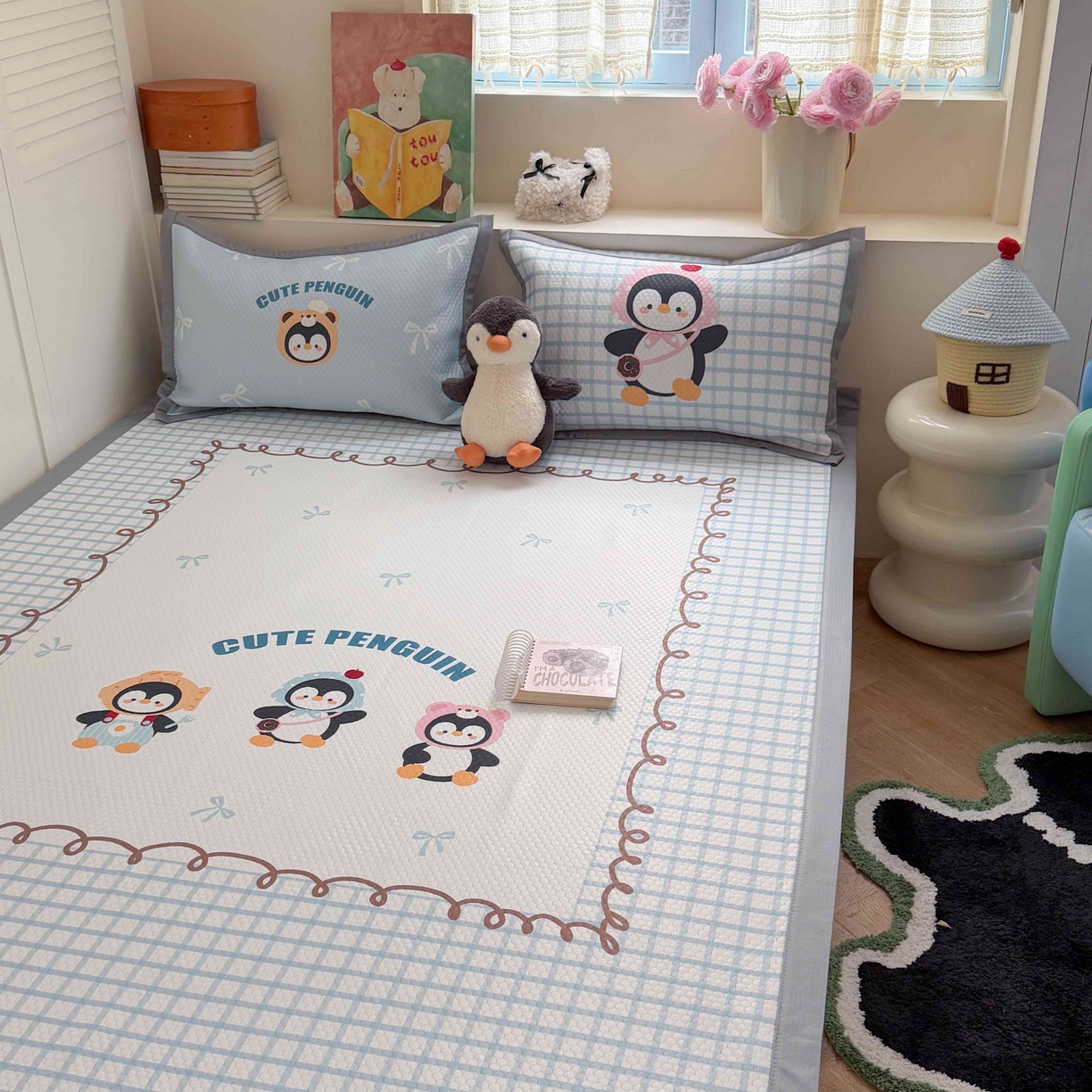 91家纺网 家纺一手货源 找家纺 （总）Sweet dreams甜梦 2026新款数码印花大板凉感豆豆席