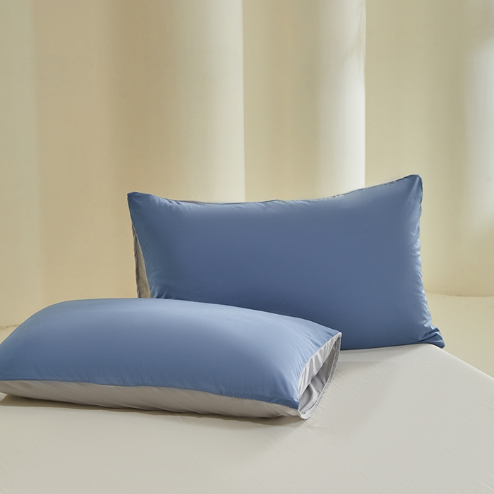 91家纺网 家纺一手货源 找家纺 桃子家居 2026新款A类高品质冰冰凉雪花冰感凉皮双面加倍透气孔氨纶凉感夏被 冰感凉皮-蓝银灰（加倍透气）