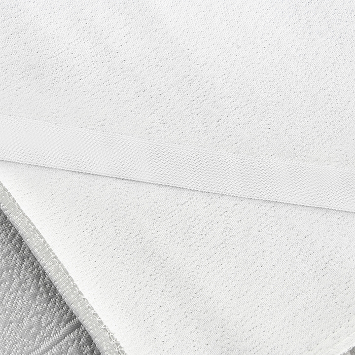 91家纺网 家纺一手货源 找家纺 席匠 2026新款凉感冰豆豆床裙款凉席席子凉席-美人纱 漫花-灰