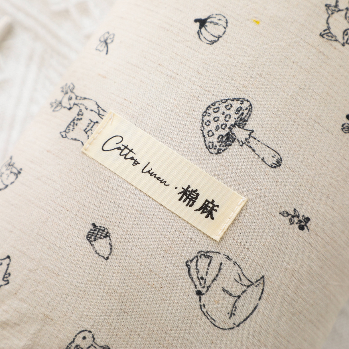 91家纺网 家纺一手货源 找家纺 芯洲 2026新款全棉透气棉麻颈椎荞麦护颈枕枕头枕芯 棉麻颈椎枕-森林