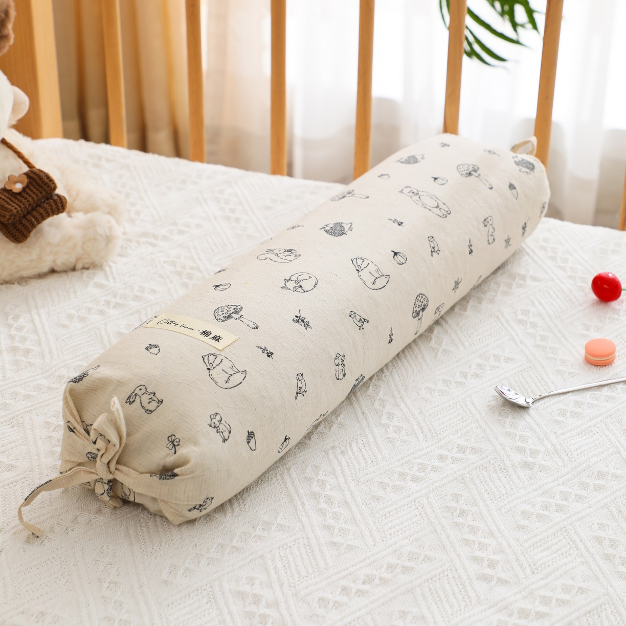 芯洲 2026新款全棉透气棉麻颈椎荞麦护颈枕枕头枕芯 棉麻颈椎枕-森林